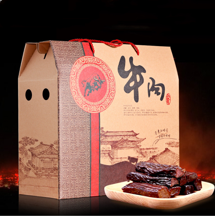 牛干巴禮盒包裝定制！